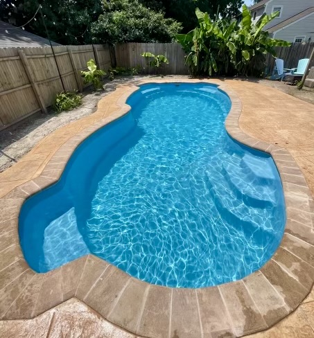 Roatan Fiberglass Pool by Rainforest Pools USA